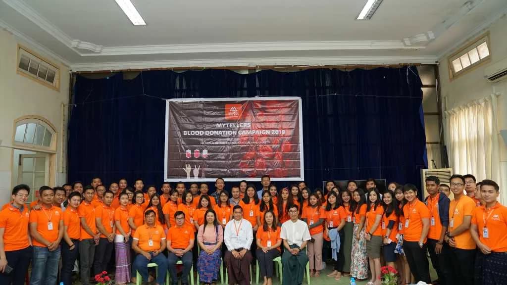 လူထုအကျိုးပြုလုပ်ငန်းများကို တတ်အားသရွေ့ကူညီလုပ်ဆောင်ပေးလျက်ရှိသည့် ဆက်သွယ်ရေးအော်ပရေ Mytel ရဲ့ ဝန်ထမ်းများမှ စုပေါင်းသွေးလှူဒါန်းခြင်းပြုလုပ်